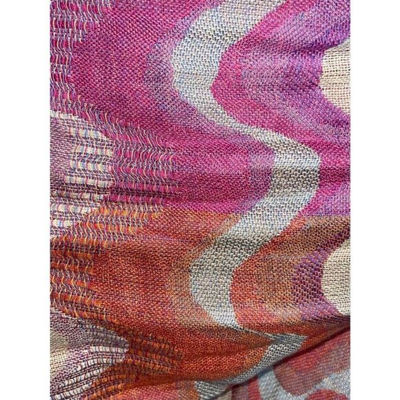 Vintage Chevron Print Pashmina - Bid Now = Discounted Shipping - Picture 10 of 12